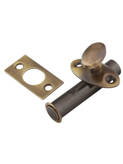Mortise Bolt in Solid Brass in Antique Brass.